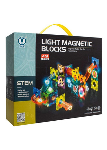 Магнітний конструктор "Лабіринт" зі світлом, 49 деталей (2300) Maya Toys (290841100)