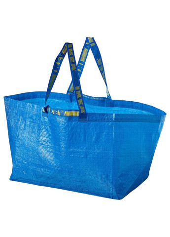 Велика сумка ІКЕА FRAKTA 55x37x35 см/71 л блакитний (17228340) IKEA (267899142)