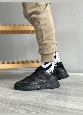 Чорні Осінні кросівки чоловічі adidas niteball black | адідас найтбол чорні No Brand