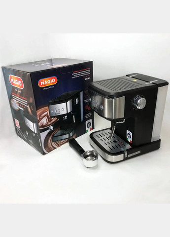 Еспресо кавоварка Mg-451 з капучинатором та італійською помпою фільтром 960W 1.5л Magio (297743216)