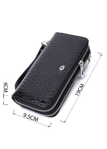 Стильный фактурный клатч на два отделения из лакированной натуральной кожи 19х9,5х4 см 22693 st leather (329197508)