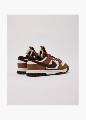 Коричневі Осінні кросівки чоловічі dunk low jumbo brown/beige fq8248-200 Nike