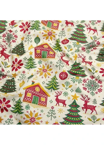 Двуспальное постельное белье с простыней на резинке CHRISTMAS CS4 (4822052503843) Cosas (393210592)
