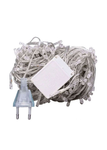 Гирлянда Нить 190 LED длина 18 метров прозрачная, мультиколор GarlandoPro (328603593)