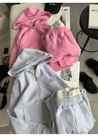 Женский теплый костюм из трехнитки на флисе No Brand (364959182)