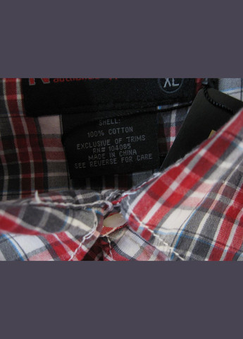 Красная кэжуал рубашка в клетку No Brand