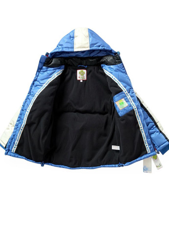 Синяя демисезонная куртка синяя (0126) Quadri foglio Canadian