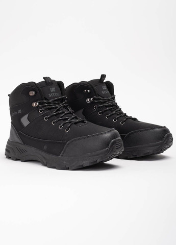 Черные зимние ботинки мужские спортивные 342355 Power