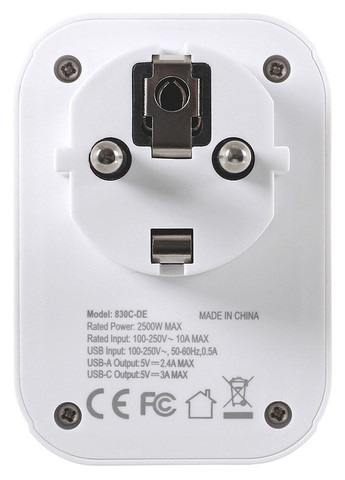 Адаптер European Travel Adaptor USB (77132) Lifeventure (315031369)