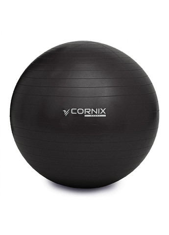 М'яч для фітнесу (фітбол) 85 см Anti-Burst XR-0260 Black Cornix (279303131)