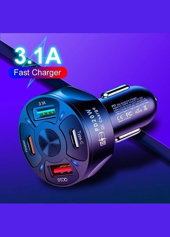 Автомобильное зарядное устройство для CWa 2USB 2Type-C PD20W QC 3.0 (CP050551) PD (318346953)