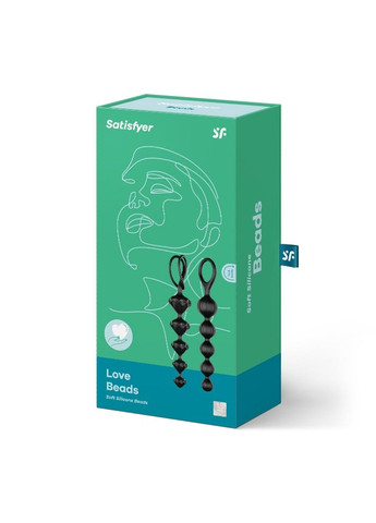 Набор анальных цепочек Love Beads, черный Satisfyer (315498006)