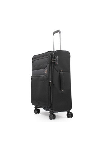 Чемодан средний M ткань чёрный 67х44х25(+5)см/78л/3.1кг/ 21505 Snowball (324801652)