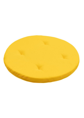 Подушка для кресла Ø 35x3 см желтый. No Brand (324828564)