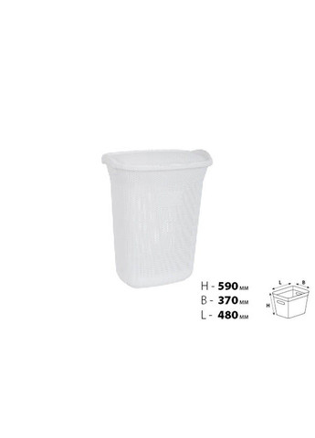 Корзина д/белья 0261 Виолетта WHITE 65 л (0261 Виолетта W с/к 65 л) Violet House (365274554)