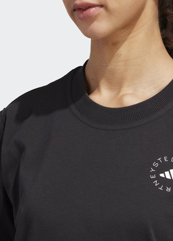 Черная всесезон футболка by stella mccartney truecasuals regular sportswear adidas