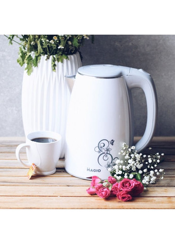 Электрочайник-термос МG-512 1,7л/2200Вт/диск, двухслойный корпус из нержавеющей стали Magio (365069112)