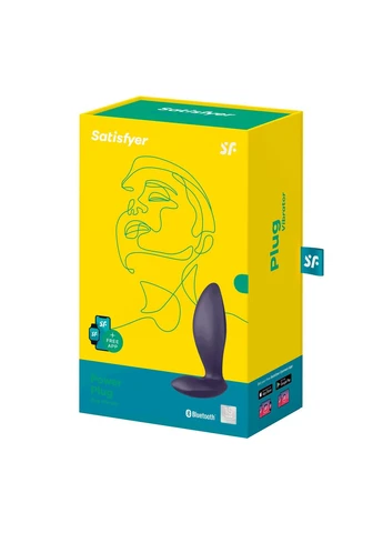 Анальная смарт-пробка с вибрацией, очень мощная - Power Plug Satisfyer (385186618)