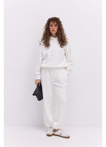 Жіночий флісовий костюм спортивний з худі і джогерами графітовий Arjen (364967550)