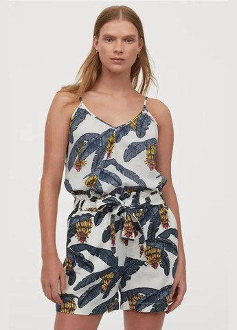 Топ з тонкими лямками для жінки 0859365-002 Різнобарвний H&M (295354980)