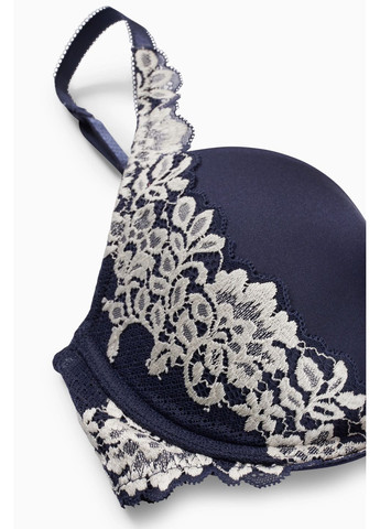 Тёмно-синий кружевной бюстгальтер C&A