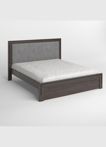 Односпальне дерев'яне ліжко Торонто Т4 Венге/Аляска 93 (сірий) 80х190 см (MBG-9278) Mebigrand (366027643)