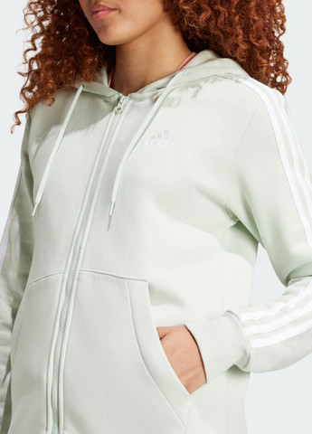 Худи Essentials 3-Stripes Full-Zip Fleece adidas (330010921)