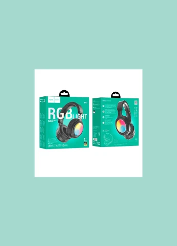 Bluetooth-гарнітура W48 (Bluetooth 5.3, LED) (Монітори) Black Hoco (322499755)