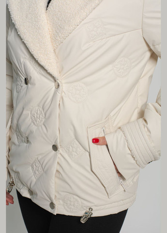 Молочная демисезонная куртка женская короткая viton куртка-пиджак Vicco