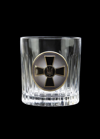 Набір для віскі натуральний кришталь "Армійський" 2 келихи | Подарунок військовому ЗСУ, Boss Crystal B2VSU2XGD (345646739)
