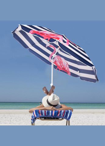 Пляжна парасоля 180 см з регульованою висотою та нахилом Springos bu0019 (275653551)