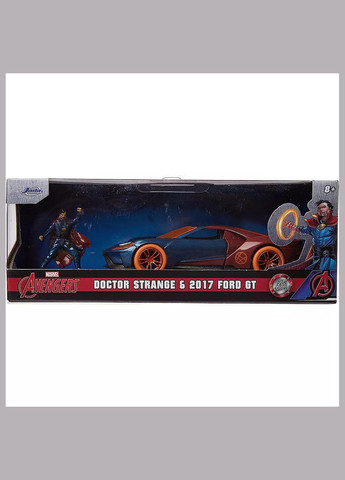 Автомодель Marvel Месники Ford GT з фігуркою Доктора Стрейнджа 1:32 (253223013) Jada (333251870)