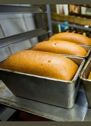 Форма хлібна для випічки стандартного хліба у вигляді цегли Л7 алюміній (22х11х11.5 см) 6 форм Полімет (304266853)