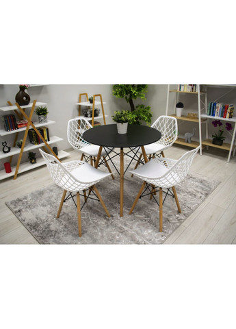 Стілець Sakai з дерев'яними ніжками ажурна спинка Leobert (361951473)