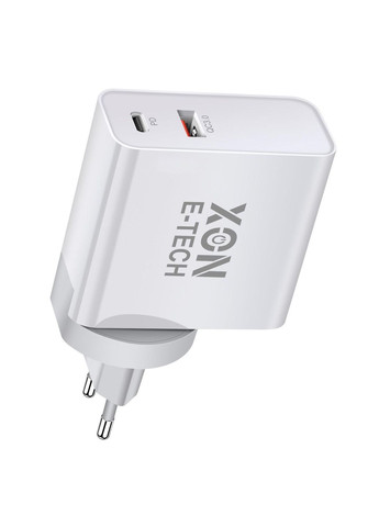 Зарядний пристрій XON PowerCharge 65W (PD65) USB Type-C (PCCW0065AC0W 5924) Білий XON E-Tech (303428936)