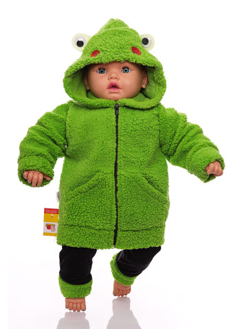 Зеленый зимний костюм с длинным рукавом для мальчика травка жабка зеленый 74 см (28245) BABYKROHA