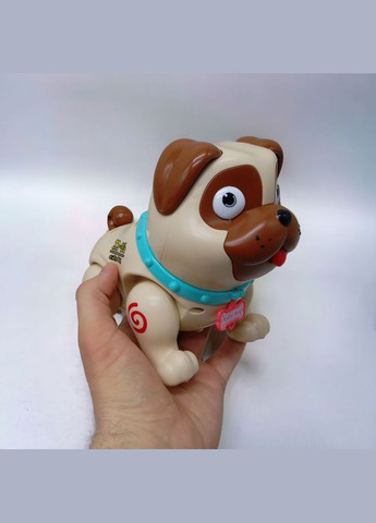 Іграшка інтерактивна "Cute Pugs: Собака", музична (коричнева) MIC (292252646)