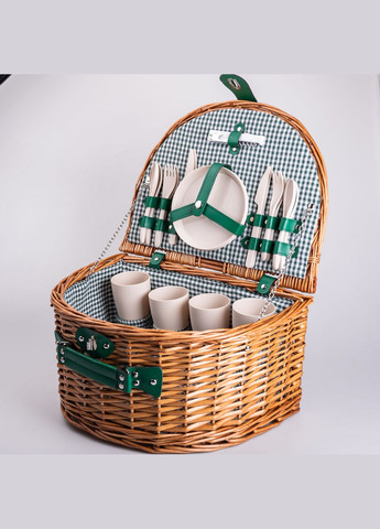 Корзина для пикника на 4 человека 41*31*22 см Yiwu (325428353)