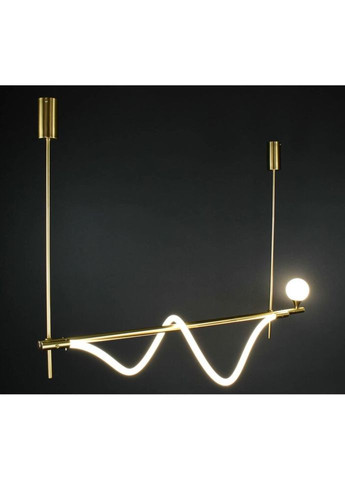 Люстра світлодіодна стельова LED світильник для квартири на стелю ледве 27149 Латунь 40-122х30х120 см. Sunnysky (324395906)