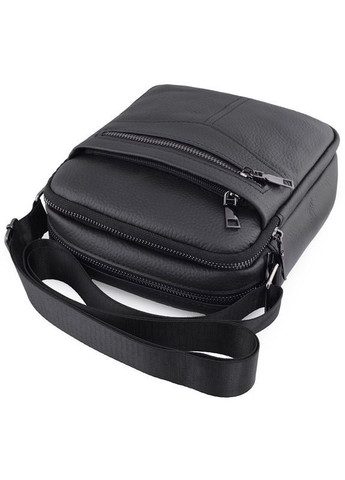 Мужская кожаная барсетка маленькая Qvant 14331 - Черная Tiding Барсетка (366889796)