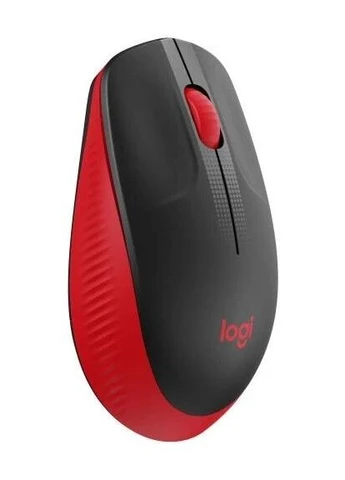 Мышь M190, Red/Black, USB, беспроводная, оптическая, 1000 dpi, 3 кнопки, 1xAA () 910-005908 Logitech (395349519)