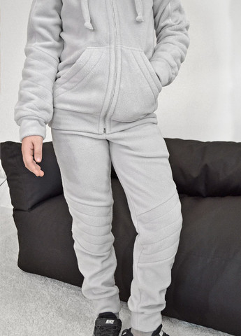 Светло-серый демисезонный костюм polar флис для мальчика от ZM