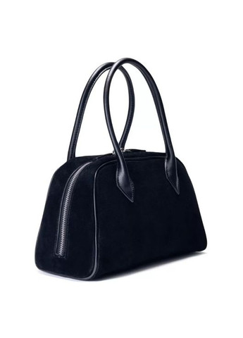 Сумка женская натуральная замша черная (Д/Ш/В) 27/7/18(см) No Brand (336377959)