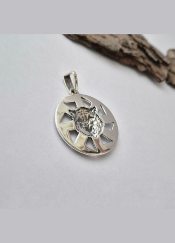 Серебряная подвеска оберег амулет Коловрат с Волком Черненное серебро 925 пробы (АРТ.93389) 9.80г No Brand (325488507)