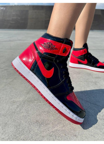 Черные демисезонные кроссовки мужские nike air jordan retro1 black blue white найк аид джордан No Brand