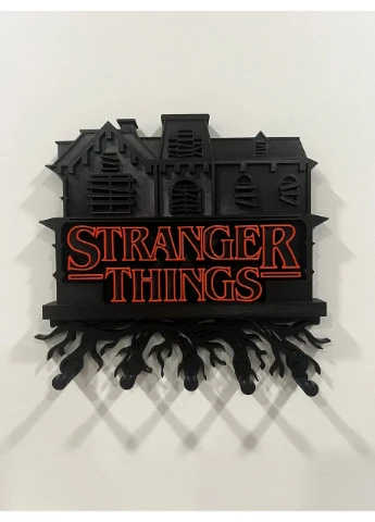 Настінна ключниця "Stranger Things" — декор для фанатів серіалу 21*19*3 см No Brand (377716116)