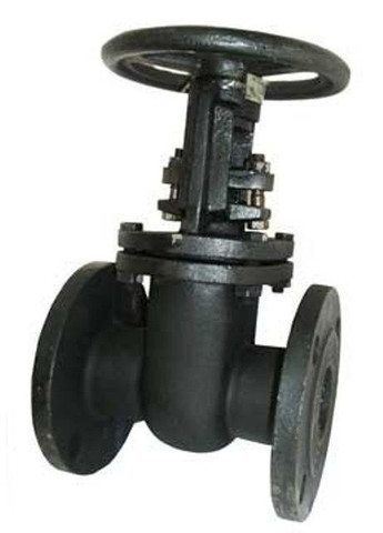 Задвижка чугунная с порезиненным клином и невыдвижным штоком (аналог 30ч39р) ДУ 125 No Brand (364956204)