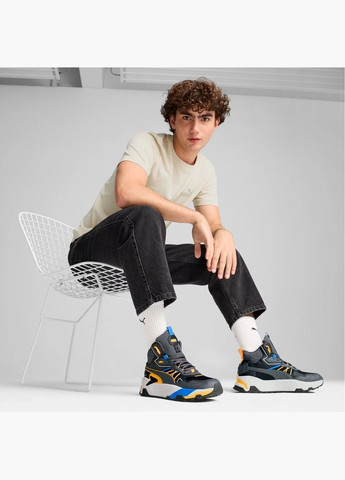 Сірі кросівки чоловічі trinity mid hybrid sneakers grey 392327-04 Puma