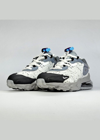 Кросівки жіночі і чоловічі Nike Air Max 270 React x Travis Scott gray| Найк 270 Реакт сірі No Brand сірі демісезони (307288638)