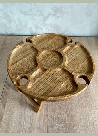 Винний столик Дуб на 4 келихи No Brand (330774798)